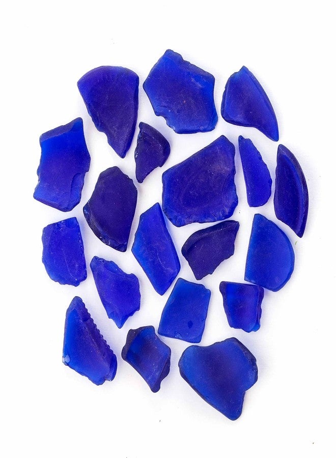 Galapagos (05131 Aquarium Sea Glass, Deep Sea Blue, 4lb Bag - Image 1